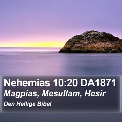 Nehemias 10:20 DA1871 Bible Verse Image