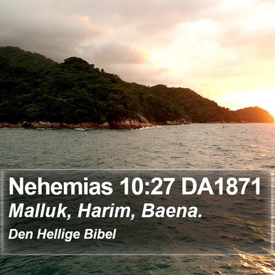 Nehemias 10:27 DA1871 Bible Verse Image