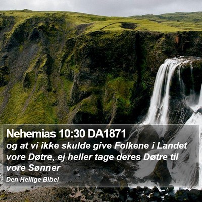 Nehemias 10:30 DA1871 Bible Verse Image