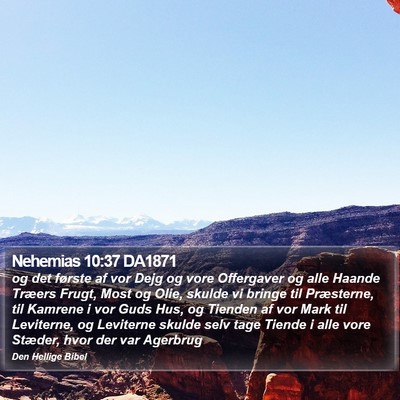 Nehemias 10:37 DA1871 Bible Verse Image