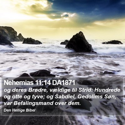 Nehemias 11:14 DA1871 Bible Verse Image
