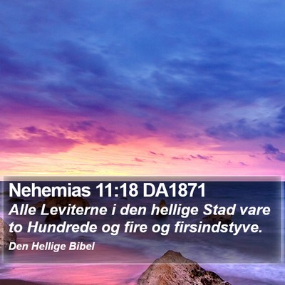 Nehemias 11:18 DA1871 Bible Verse Image