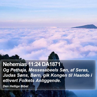 Nehemias 11:24 DA1871 Bible Verse Image