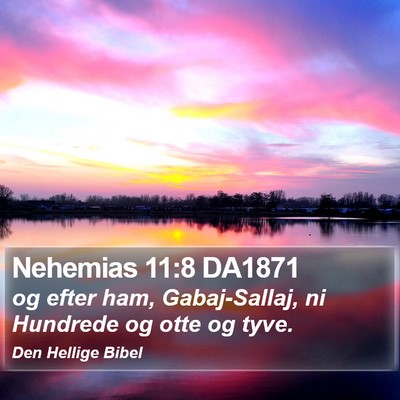 Nehemias 11:8 DA1871 Bible Verse Image