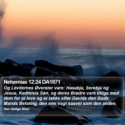 Nehemias 12:24 DA1871 Bible Verse Image
