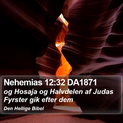 Nehemias 12:32 DA1871 Bible Verse Image