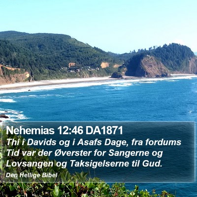 Nehemias 12:46 DA1871 Bible Verse Image