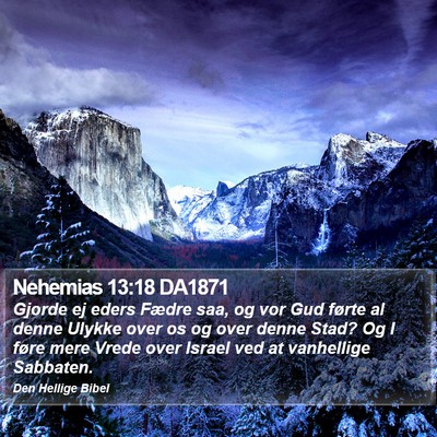 Nehemias 13:18 DA1871 Bible Verse Image