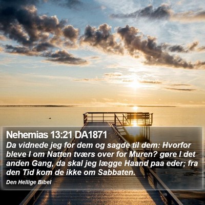 Nehemias 13:21 DA1871 Bible Verse Image