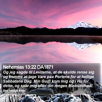Nehemias 13:22 DA1871 Bible Verse Image