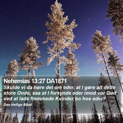 Nehemias 13:27 DA1871 Bible Verse Image