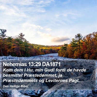 Nehemias 13:29 DA1871 Bible Verse Image