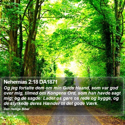 Nehemias 2:18 DA1871 Bible Verse Image