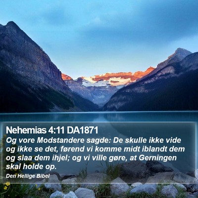 Nehemias 4:11 DA1871 Bible Verse Image