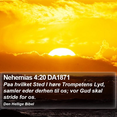 Nehemias 4:20 DA1871 Bible Verse Image