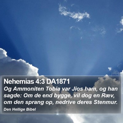 Nehemias 4:3 DA1871 Bible Verse Image