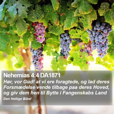 Nehemias 4:4 DA1871 Bible Verse Image