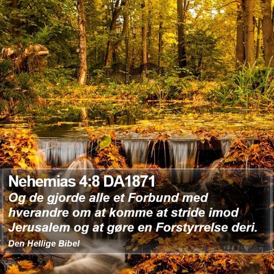Nehemias 4:8 DA1871 Bible Verse Image