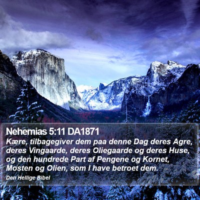 Nehemias 5:11 DA1871 Bible Verse Image
