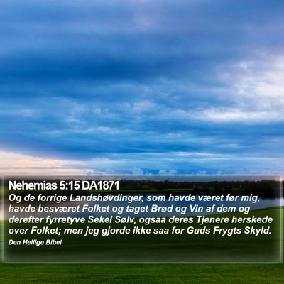 Nehemias 5:15 DA1871 Bible Verse Image