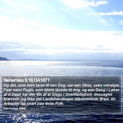 Nehemias 5:18 DA1871 Bible Verse Image