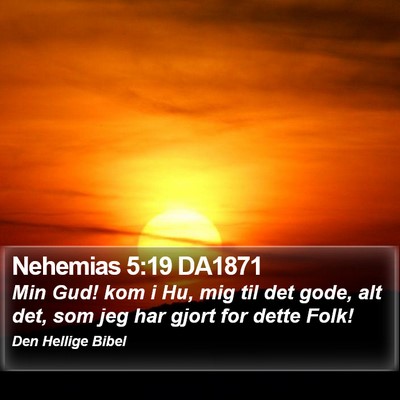 Nehemias 5:19 DA1871 Bible Verse Image