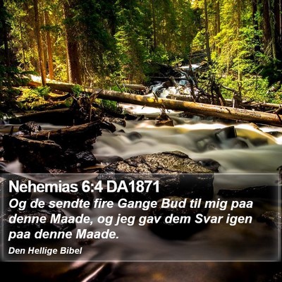 Nehemias 6:4 DA1871 Bible Verse Image