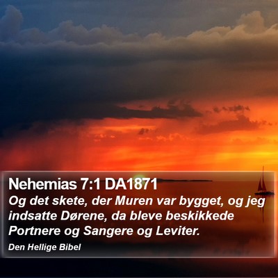 Nehemias 7:1 DA1871 Bible Verse Image