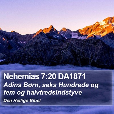 Nehemias 7:20 DA1871 Bible Verse Image