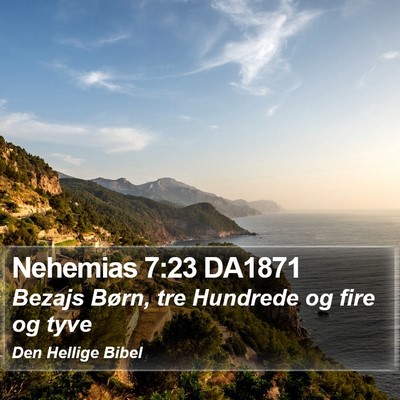 Nehemias 7:23 DA1871 Bible Verse Image