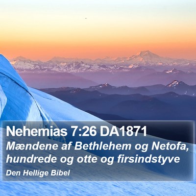 Nehemias 7:26 DA1871 Bible Verse Image