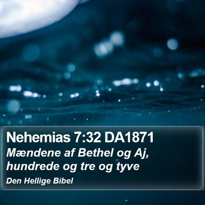 Nehemias 7:32 DA1871 Bible Verse Image