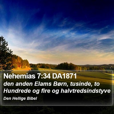 Nehemias 7:34 DA1871 Bible Verse Image