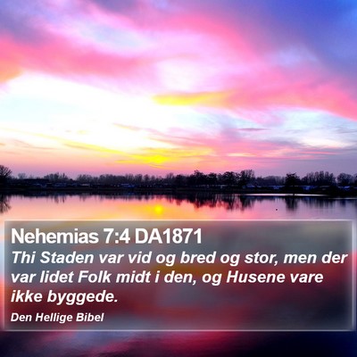 Nehemias 7:4 DA1871 Bible Verse Image
