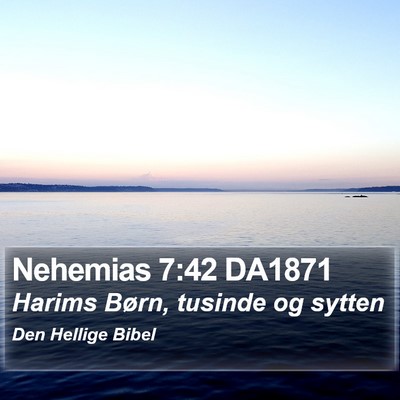 Nehemias 7:42 DA1871 Bible Verse Image