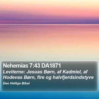 Nehemias 7:43 DA1871 Bible Verse Image