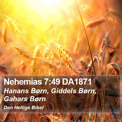 Nehemias 7:49 DA1871 Bible Verse Image
