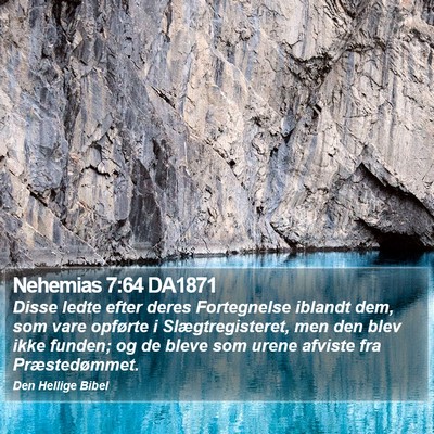 Nehemias 7:64 DA1871 Bible Verse Image