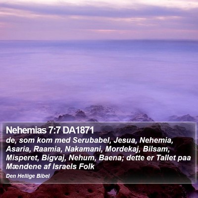 Nehemias 7:7 DA1871 Bible Verse Image
