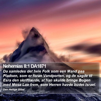 Nehemias 8:1 DA1871 Bible Verse Image