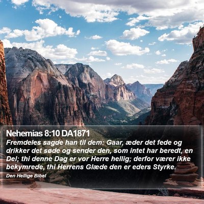 Nehemias 8:10 DA1871 Bible Verse Image