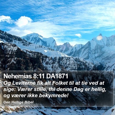 Nehemias 8:11 DA1871 Bible Verse Image