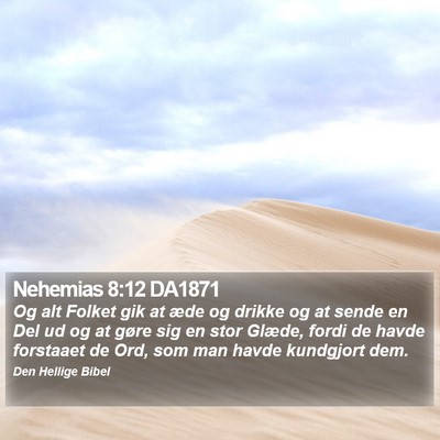 Nehemias 8:12 DA1871 Bible Verse Image