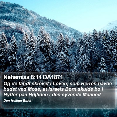 Nehemias 8:14 DA1871 Bible Verse Image