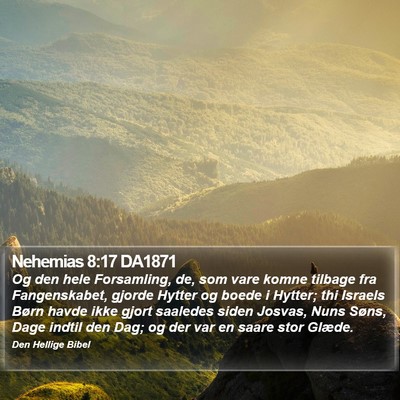 Nehemias 8:17 DA1871 Bible Verse Image