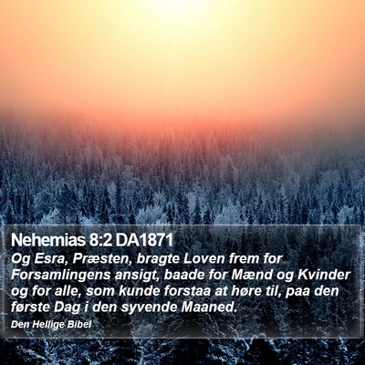 Nehemias 8:2 DA1871 Bible Verse Image