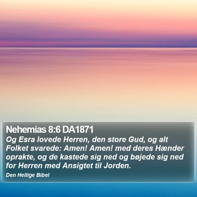 Nehemias 8:6 DA1871 Bible Verse Image