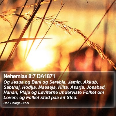 Nehemias 8:7 DA1871 Bible Verse Image