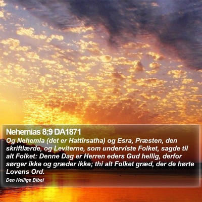 Nehemias 8:9 DA1871 Bible Verse Image