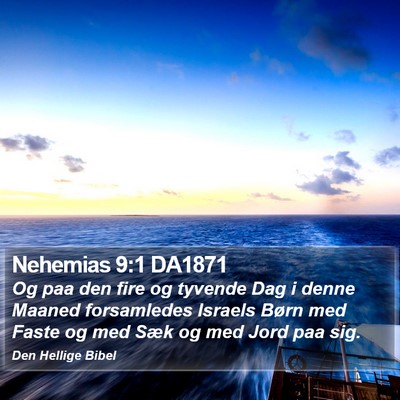 Nehemias 9:1 DA1871 Bible Verse Image